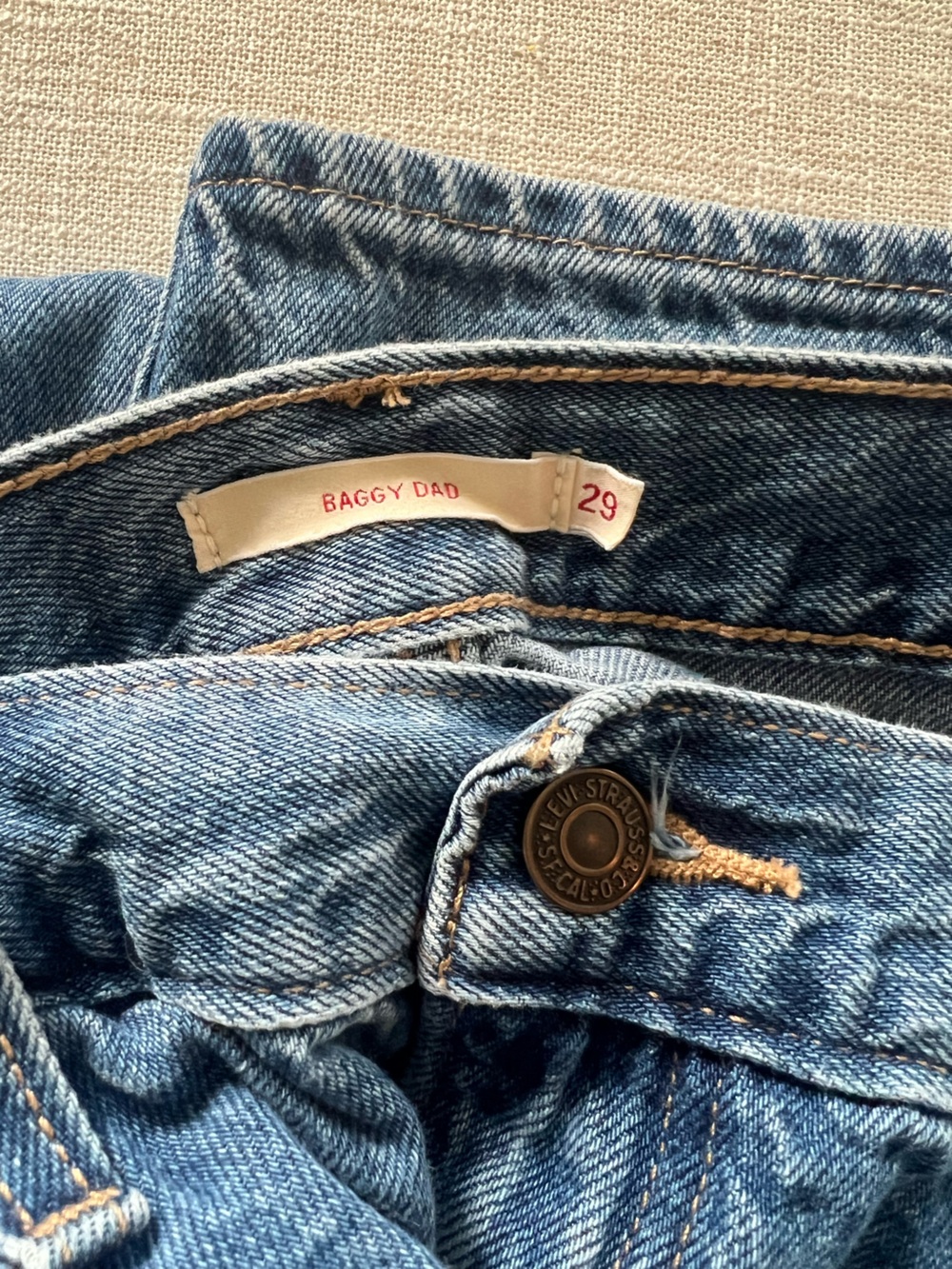 Levi's Baggy Dad Jeans Blue, 29 - Picture 2 of 5